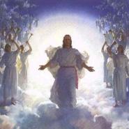 Schwester Faustina blickt in den Himmel